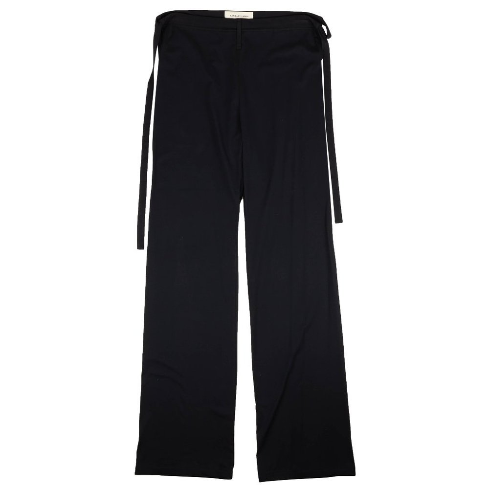 A_PLAN_APPLICATION Navy Blue Tie Pants Size S $455